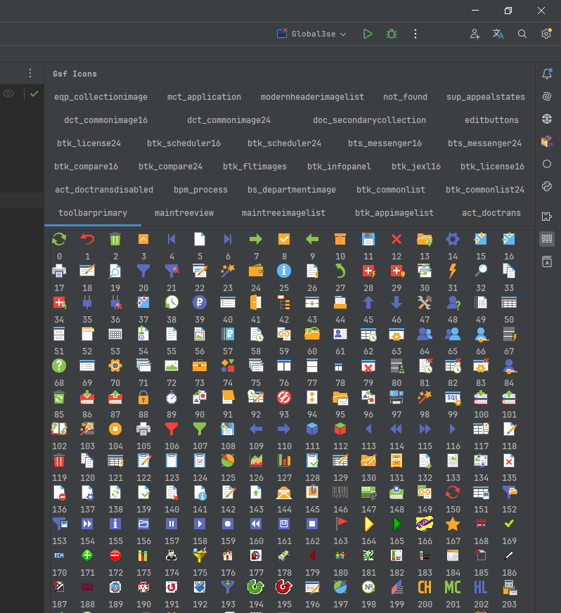 Превью всех библиотек иконок