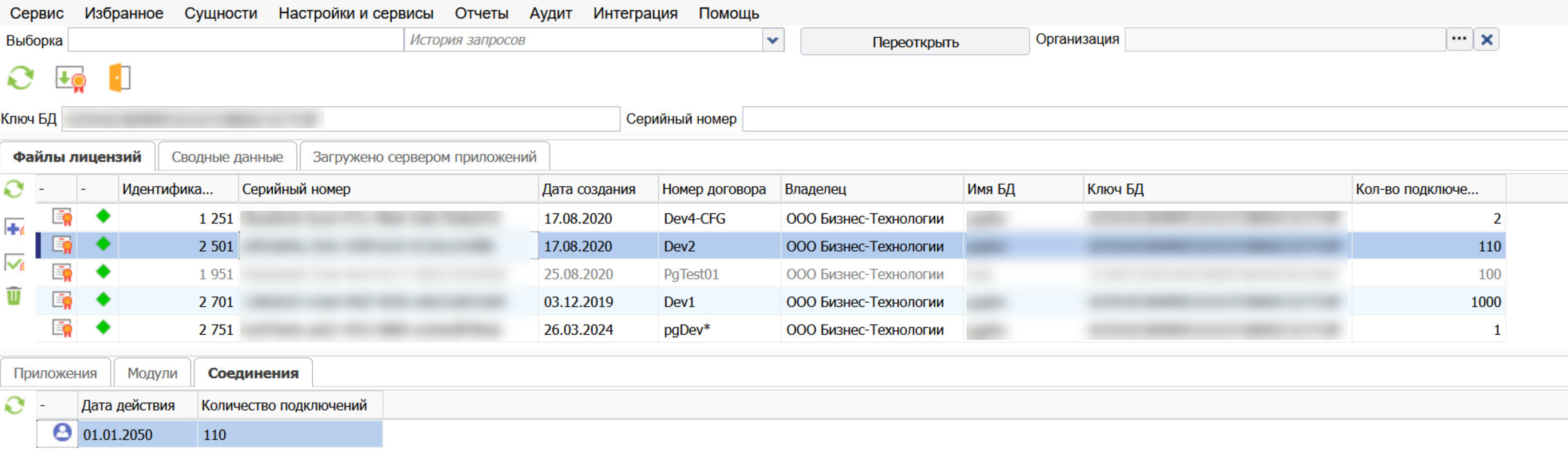 Файлы лицензии