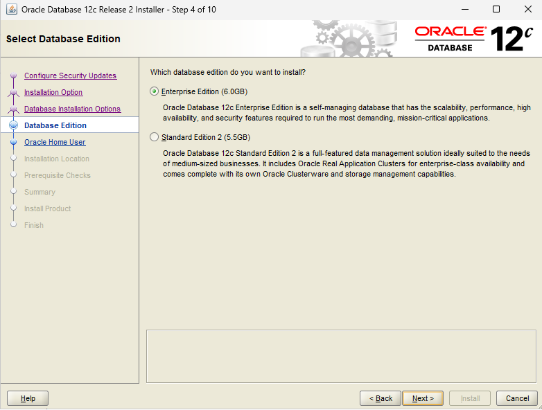 Выбор редакции Oracle Database