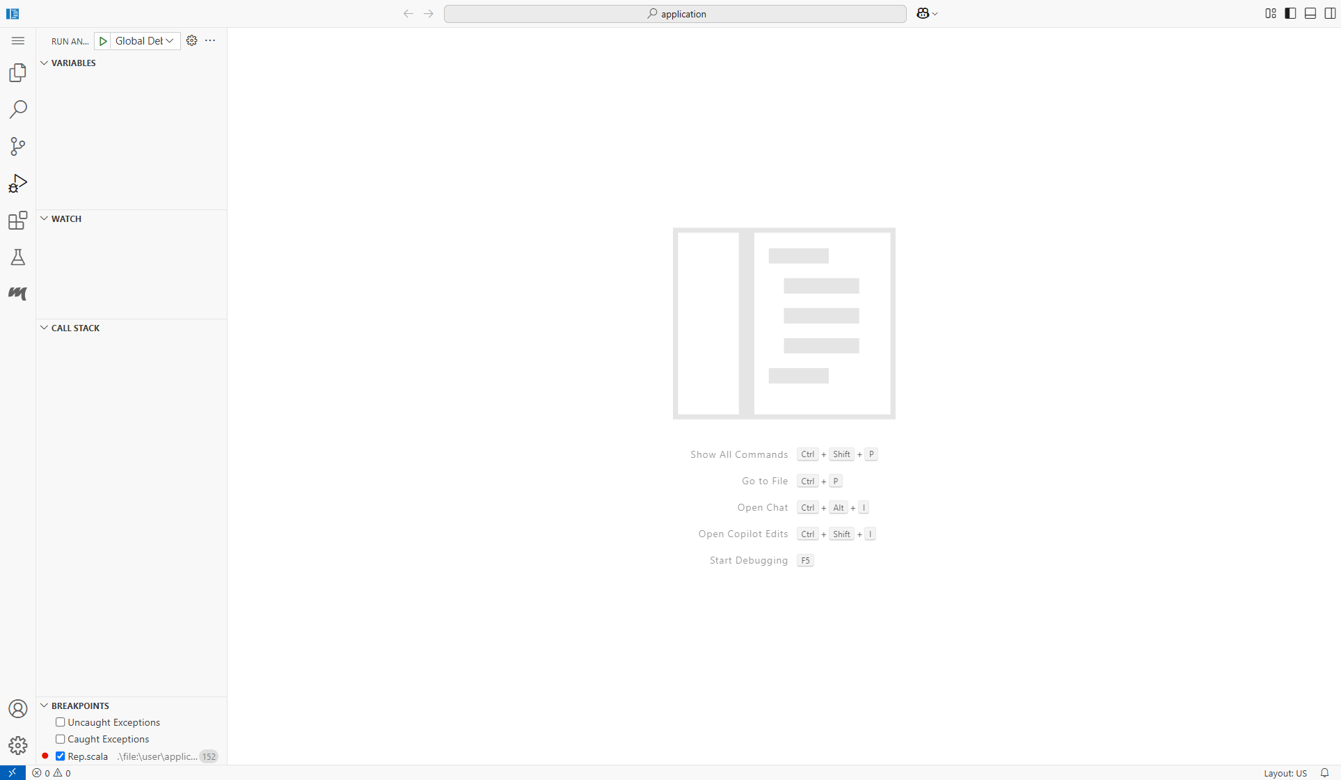 Внешний вид облачного отладчика
